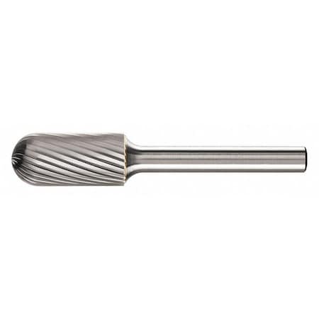 Carbide Bur - Cylind. (Radius End), SGL Cut - 1/2