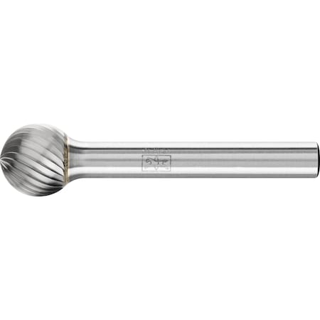 Carbide Bur - Ball Shape, SGL Cut - 1/2