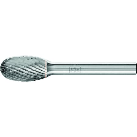 Carbide Bur - Oval Shape, DBL Cut - 1/2