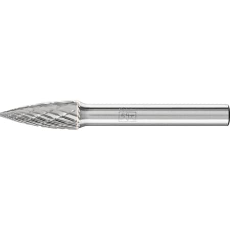 Carbide Bur - Tree Shape (Pointed), DBL Cut - 5/16