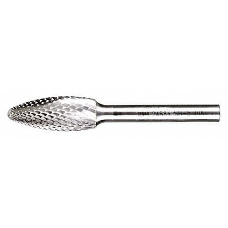 Carbide Bur - Flame Shape, DIA Cut - 1/2