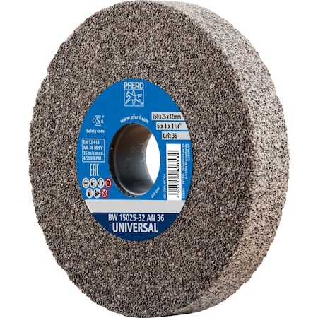 Vitrified Bench Wheel, UNIVERSAL, 6