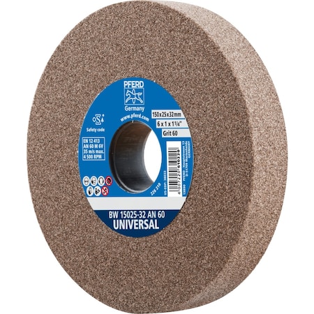 Vitrified Bench Wheel, UNIVERSAL, 6