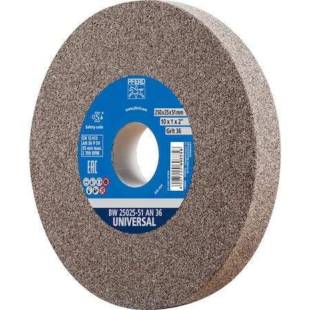PFERD Vitrified Bench Wheel, UNIVERSAL, 10