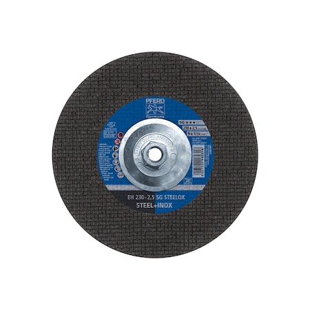Abrasive Cut-Off Wheel, Type 27, 9 in Dia, 3/32 in Thick, 5/8 in-11 Arbor Hole Size, 24 Grit MPN:63211