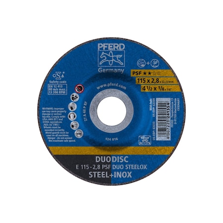Duodisc Wheel, T27, 4-1/2