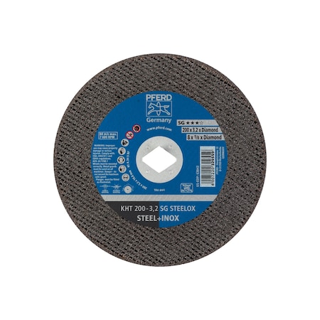 Abrasive Cut-Off Wheel, Type 1, 8 in Dia, 1/8 in Thick, 5/8 in-1/2 in Arbor Hole Size, 24 Grit MPN:63843