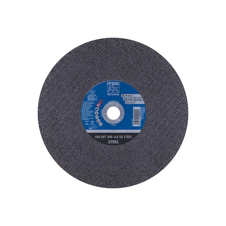 Large Diameter Cut-off Wheel, Type 1, 12 in Dia, 1/8 in Thick, 1 in Arbor Hole Size, Aluminum Oxide MPN:64015