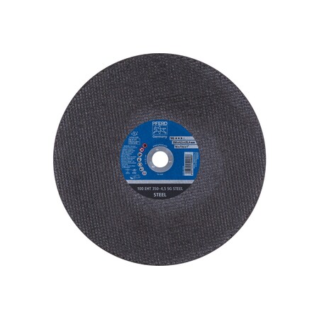 Large Diameter Cut-off Wheel, Type 1, 14 in Dia, 3/16 in Thick, 1 in Arbor Hole Size, 24 Grit MPN:64018