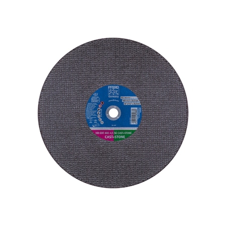 Abrasive Cut-Off Wheel, Type 1, 16 in Dia, 3/16 in Thick, 20 mm Arbor Hole Size, Aluminum oxide A MPN:64117