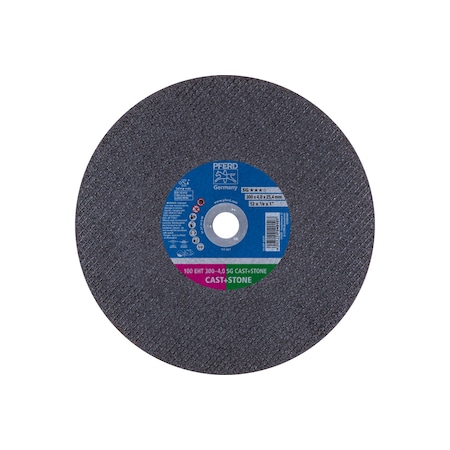 Abrasive Cut-Off Wheel, Type 1, 12 in Dia, 1/8 in Thick, 1 in Arbor Hole Size, Aluminum Oxide MPN:64120