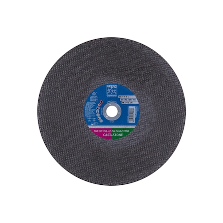 Abrasive Cut-Off Wheel, Type 1, 14 in Dia, 3/16 in Thick, 1 in Arbor Hole Size, Aluminum Oxide MPN:64124