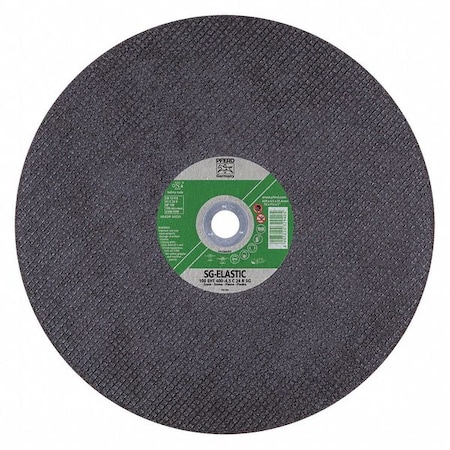 Large Diameter Cut-off Wheel, Type 1, 16 in Dia, 3/16 in Thick, 1 in Arbor Hole Size, 24 Grit MPN:64239