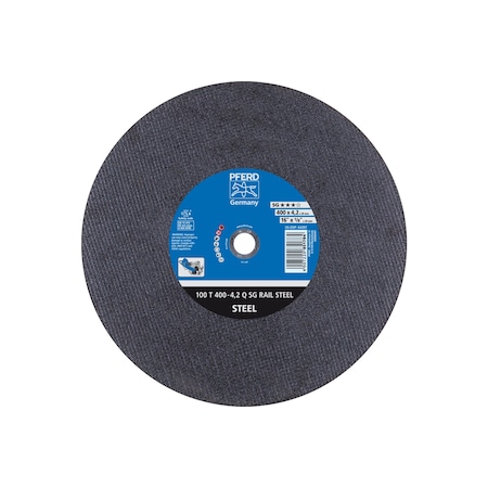 Large Diameter Cut-off Wheel, 16 in Dia, 1/8 in Thick, 20 mm Arbor Hole Size, Aluminum oxide A MPN:64397