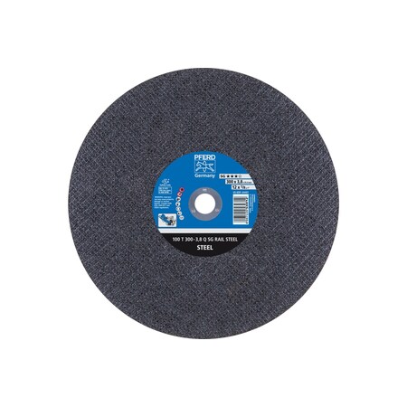 Abrasive Cut-Off Wheel, 12 in Dia, 1/8 in Thick, 1 in Arbor Hole Size, Aluminum oxide A, 24 Grit MPN:64401