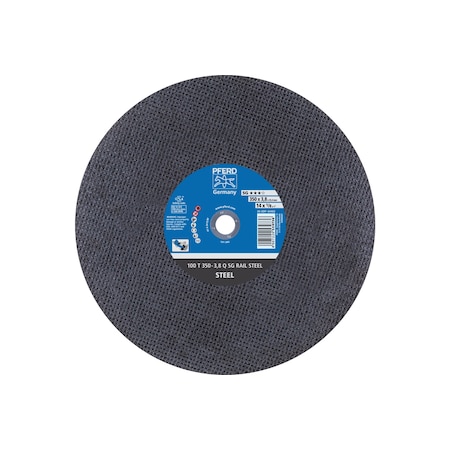 Abrasive Cut-Off Wheel, 14 in Dia, 1/8 in Thick, 1 in Arbor Hole Size, Aluminum oxide A, 24 Grit MPN:64402