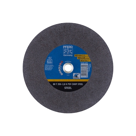 Large Diameter Cut-off Wheel, 14 in Dia, 3/32 in Thick, 1 in Arbor Hole Size, Aluminum Oxide MPN:64492