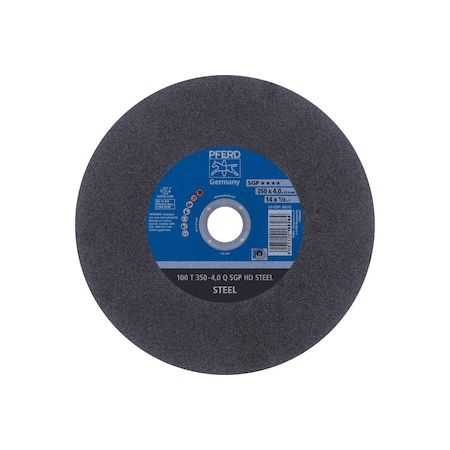 Abrasive Cut-Off Wheel, 14 in Dia, 1/8 in Thick, 1 in Arbor Hole Size, Aluminum oxide A, 24 Grit MPN:66012