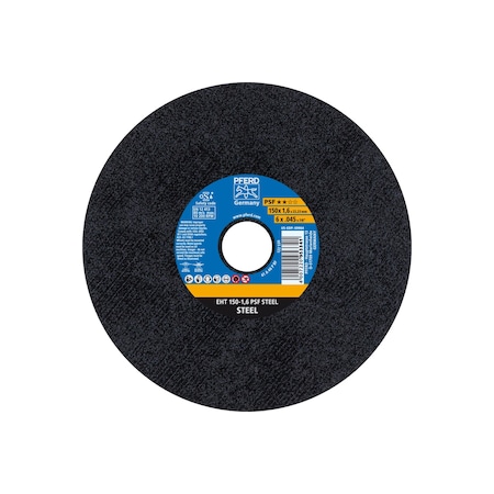 Abrasive Cut-Off Wheel, Type 1, 6 in Dia, 0.045 in Thick, 7/8 in Arbor Hole Size, Aluminum Oxide MPN:69964