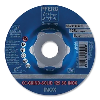 Cc-Grind-Solid 5 X 7/8 Stainless / Inox MPN:61216