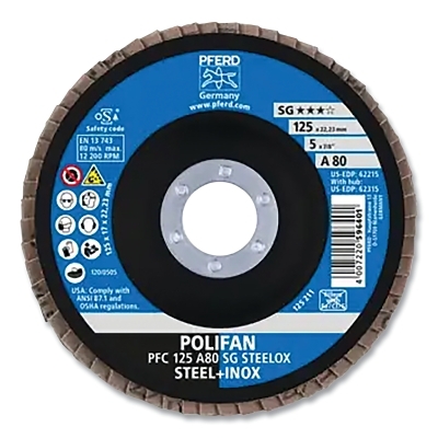 5 X 7/8 Polifan Sg Alu Ox Conical 80G MPN:62215