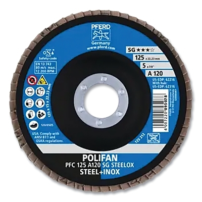 5 X 7/8 Polifan Sg Alu Ox Conical 120G MPN:62216