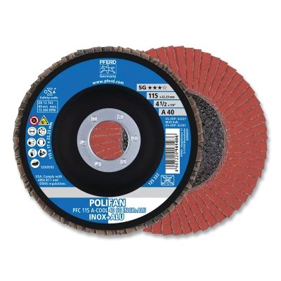 4-1/2 X 7/8 Polifan Sg Zirc Conical 24G MPN:62221