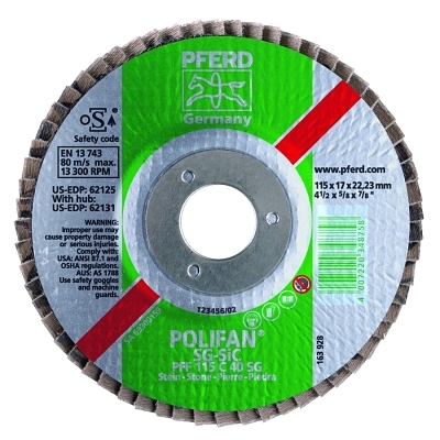 7 X 5/8-11 Polifan Sg Alu Ox Flat 40G MPN:62268