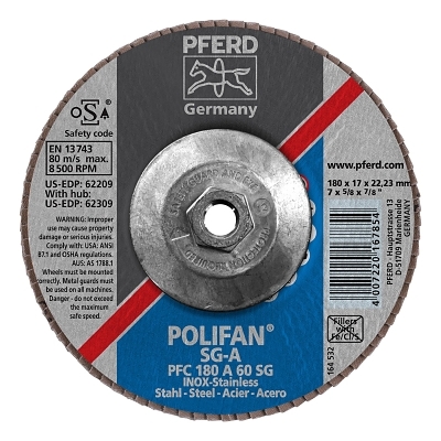7 X 5/8-11 Polifan Sg Alu Ox Conical 60G MPN:62309
