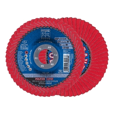 5 X 7/8 Polifan Curve Ceramic Medium Radius 60G MPN:67197