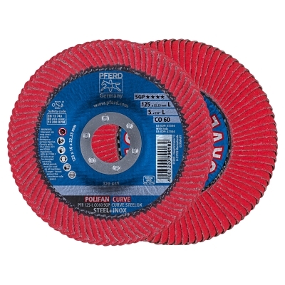 5 X 7/8 Polifan Curve Ceramic Large Radius 60G MPN:67344