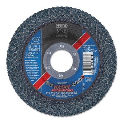 4-1/2 X 7/8 Polifan Curve Ceramic Lrg Rd 60G MPN:67381