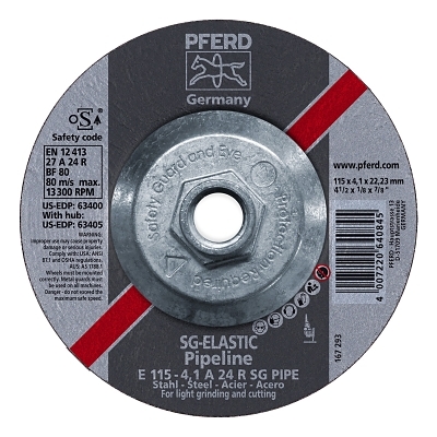 4-1/2 X 1/8 X 5/8-11 T27PPL Whl 4.1MM A24 R Sg MPN:63405