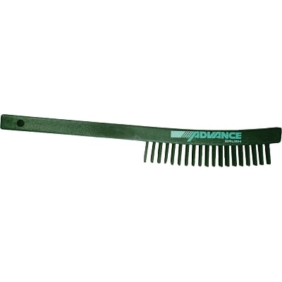 Curved Handle Scratch Brush 3X19 Rows Cs Wire MPN:85012