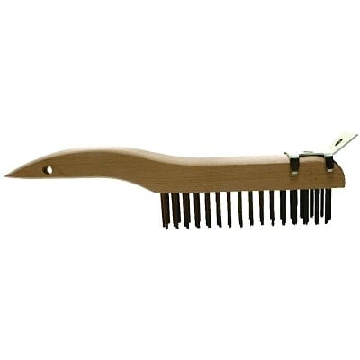 Shoe Handle Scratch Brush w/Scraper 4X16 Rows Cs MPN:85034