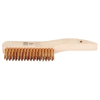 Scratch Brush Shoe Hdl Br 4X16 Wooden Blk MPN:85036