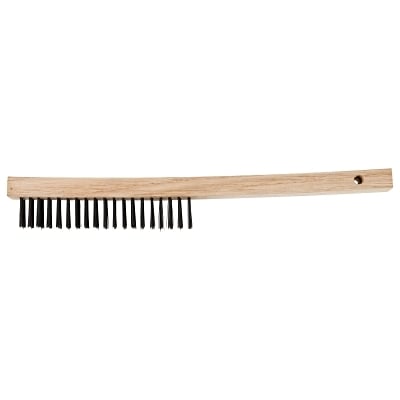 Curved Handle Scratch Brush - Economy 3X19 Rows MPN:85045