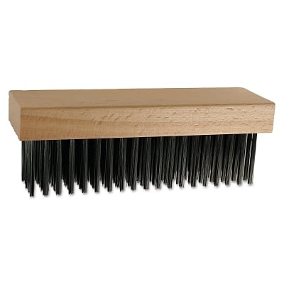 Straight Back Block Brush 6X19 Rows Cs Wire MPN:85082