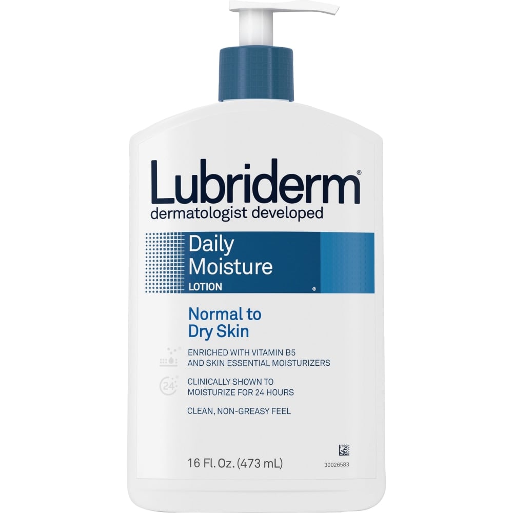 Lubriderm Daily Moisture Lotion - Lotion - 16 fl oz - For Normal, Dry Skin - Moisturising, Non-greasy - 1 Each (Min Order Qty 6) MPN:48305