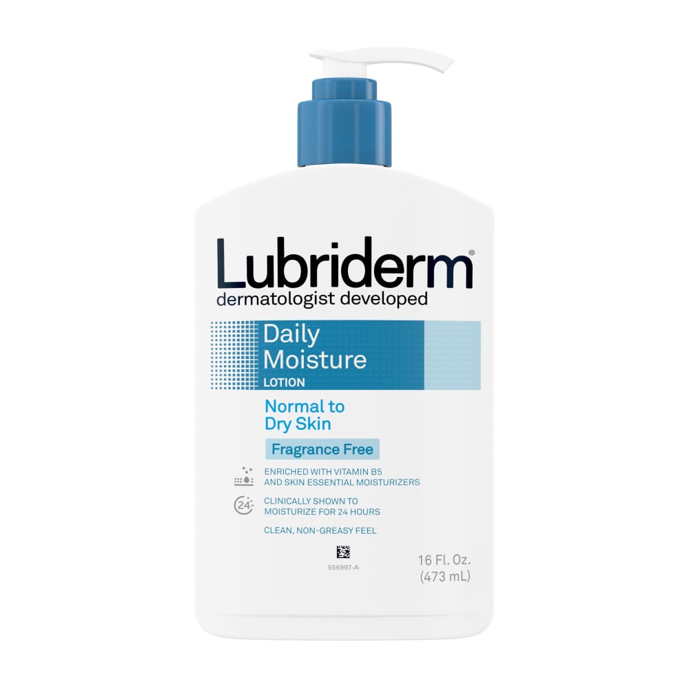 Lubriderm Daily Moisture Lotion + Pro-Ceramide, Unscented, 16 fl. oz (Min Order Qty 7) MPN:48323