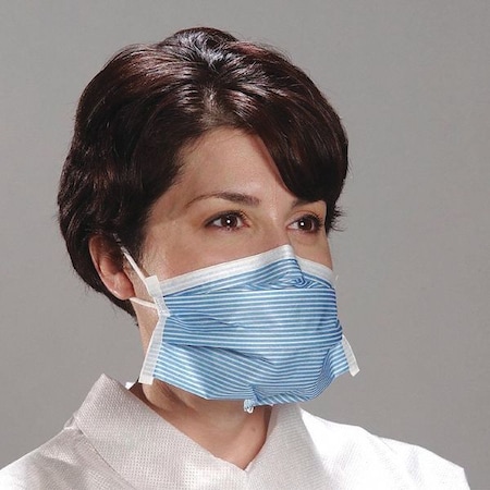 Disposable Face Mask, Blue, Universal, 300 PK MPN:615