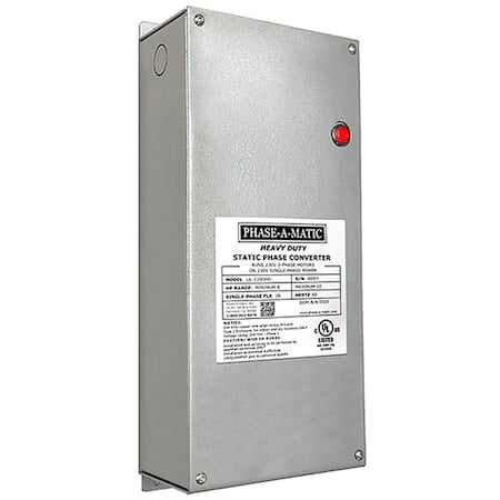 Phase Converter, Static, 208/230V AC, 208/230V AC, 60A, 28A MPN:UL-1200HD
