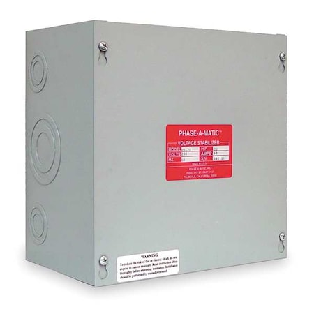 Voltage Stabilizer, 42A Max Amps, 208 to 230V Input Voltage, 208 to 230V Output Voltage MPN:VS-15
