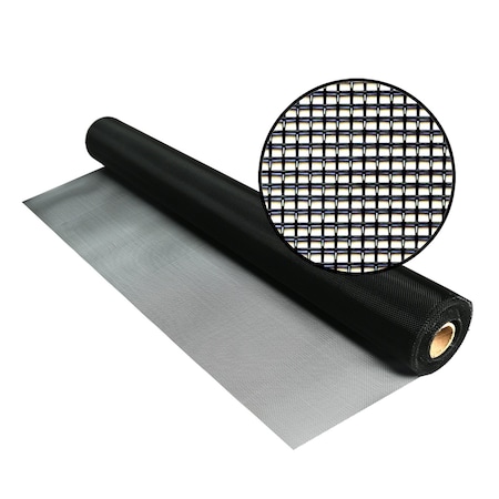 Heavy-Duty Aluminum Screen, Black, 36x 46'. For windows, doors and porches. MPN:3045760