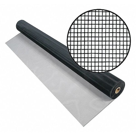 Replacement Screen, Aluminum, 60 in W, 50 ft L, 0.011 in Wire Dia, Charcoal MPN:3001020