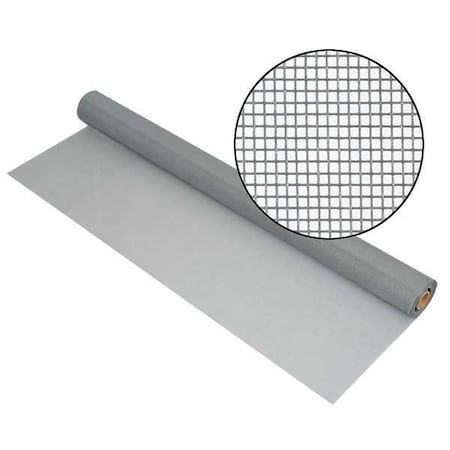 Replacement Screen, Fiberglass, 36 in W, 100 ft L, 0.011 in Wire Dia, Gray MPN:3002201