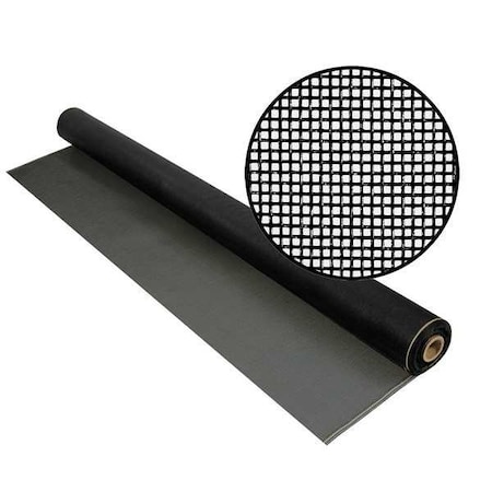 Replacement Screen, Fiberglass, 36 in W, 100 ft L, 0.013 in Wire Dia, Charcoal MPN:3003518