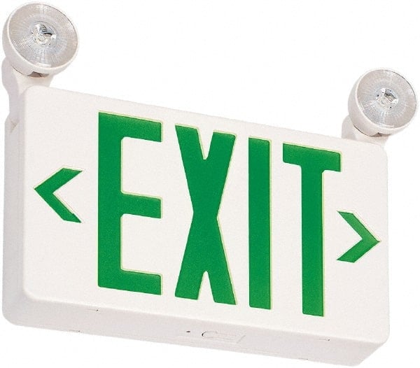 1 Face Ceiling & Wall Mount LED Combination Exit Signs MPN:912401289507