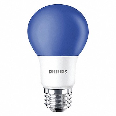 LED Bulb A19 3000K 60 lm 8W MPN:8A19/LED/BLUE/P/ND 120V 4/1FB