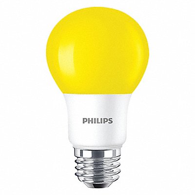 LED Bulb A19 3000K 60 lm 8W MPN:8A19/LED/YELLOW/P/ND 120V 4/1FB